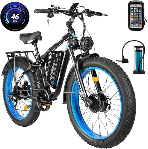 Tuttio Adria26 5000W Dual-Motor Ebike,40-46MPH Electric- Bike for Adults, 26 * 4