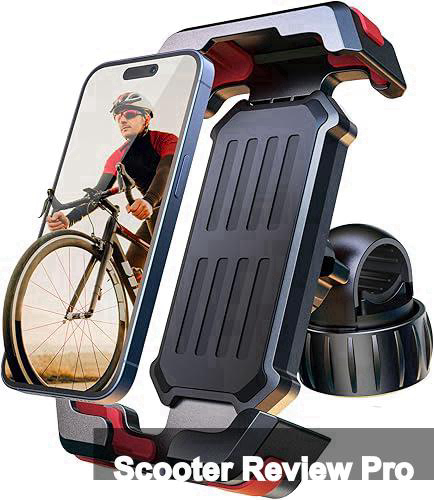 Pnitri 2025 New Upgraded Bike Phone Holder Handlebar - 1S Quick Install, Motorcycle Phone Mount, Bicycle Phone Holder fit Large Phone Case for iPhone Samsung, Dirt Scooter Mini Bike Accessories Review