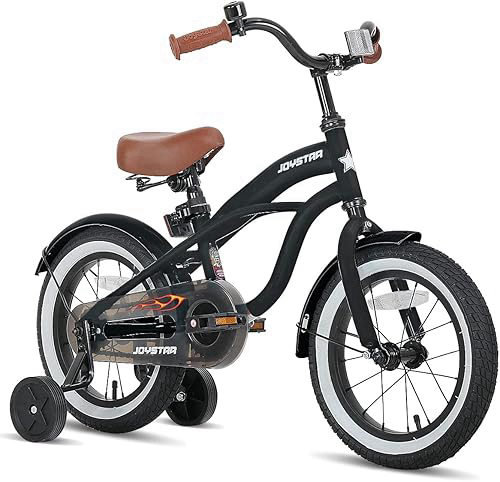 JOYSTAR 12 14 16 Inch Kids Cruiser Bike for Ages 2-7 Years Old Girls & Boys, Kids' Bike with Training Wheels, Coaster Brake, Adjustable Seat & Fenders, Child Bicycles