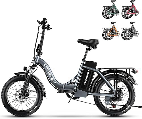 1000W Folding Electric Bike, 48V E Bike,30+MPH, 20