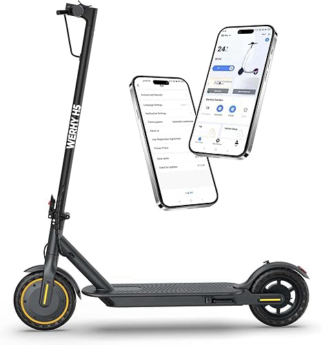 WERHY 8.5''/10'' Electric Scooter, 350W/500W Motor, Top Speed 19/22 mph, Max 28/23/16Miles Ranges, Foldable E Scooter for Adults