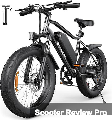 isinwheel M10 Pro Electric Bike, 1000W Peak Motor, 22 MPH 20