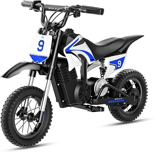K1 Kids Electric Dirt Bike 36V Motorcycle,16MPH Fast Speed 14 Mile Long-Range,700W Peak 3-Speed Modes Electric Bike for Kids Ages 3-10