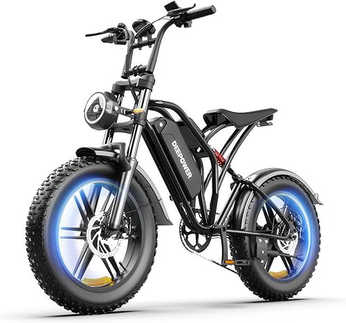 DEEPOWER Electric Bike for Adults,1500W Peak Motor,20