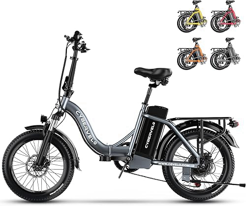 1000W Folding Electric Bike, 48V 20.8AH Large Removable Battery E-Bike, 30+MPH, 80 Miles Max Range, 20
