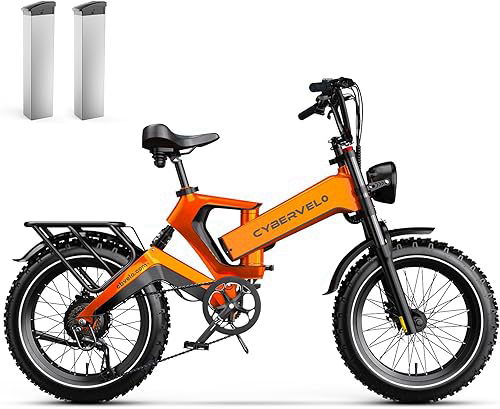 1000W(Peak 2000W)Folding Electric Bike for Adults,35MPH 100Mile,48V 25Ah Removable Battery,20
