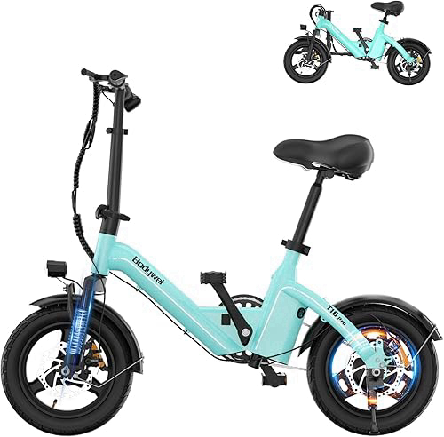 Bodywel Electric Bike for Adults 750W Motor, 20 mph Folding Ebike, 14