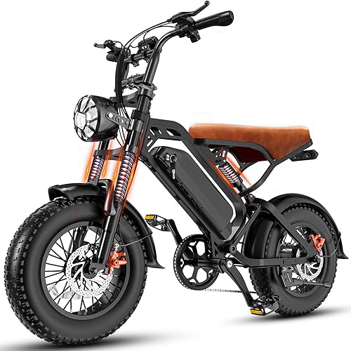 Folding Electric Bike for Adults and Teens, 560W Motor 24MPH Compact Commuter Ebike, 32 Miles Range, 48V 10Ah Battery, 3-Level Pedal Assist, 14