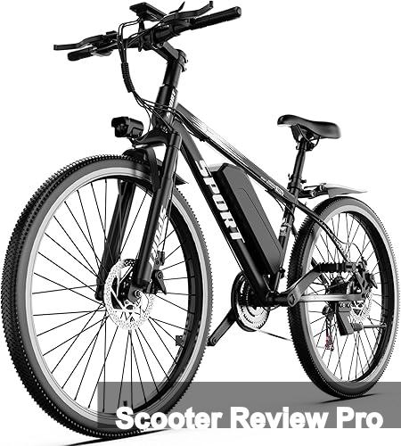 Electric Bike for Adults, 1500W Peak Mountain Ebike with 28 MPH, 65 Miles Range, 7 Speeds, 48V 10Ah Removable Battery Ebike, 26