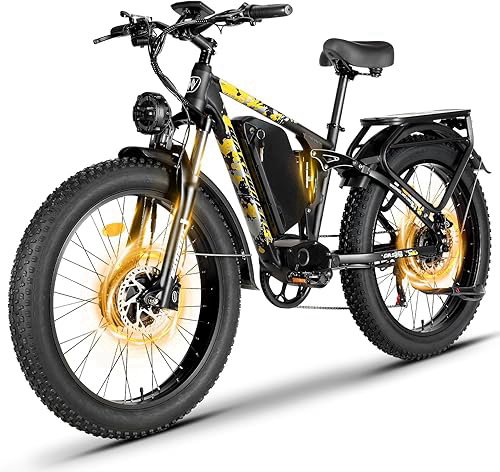 60V 25Ah Electric Bike for Adults, 5000W E Bike 26