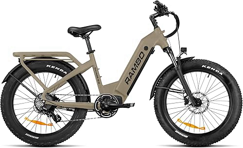Rambo SAV2.0 Electric Bike, 750W-1000W Hub Motor Powered by Bafang Ebike, 24