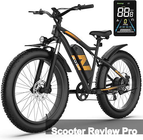 Electric Bike, 26"x4.0" Fat Tire Ebike for Adults, 1500W Peak Motor, Electric Mountain Bike, 28 mph Top Speed, E Bike with LCD Colorful Display, 7 Speed, UL2849 Certified Review