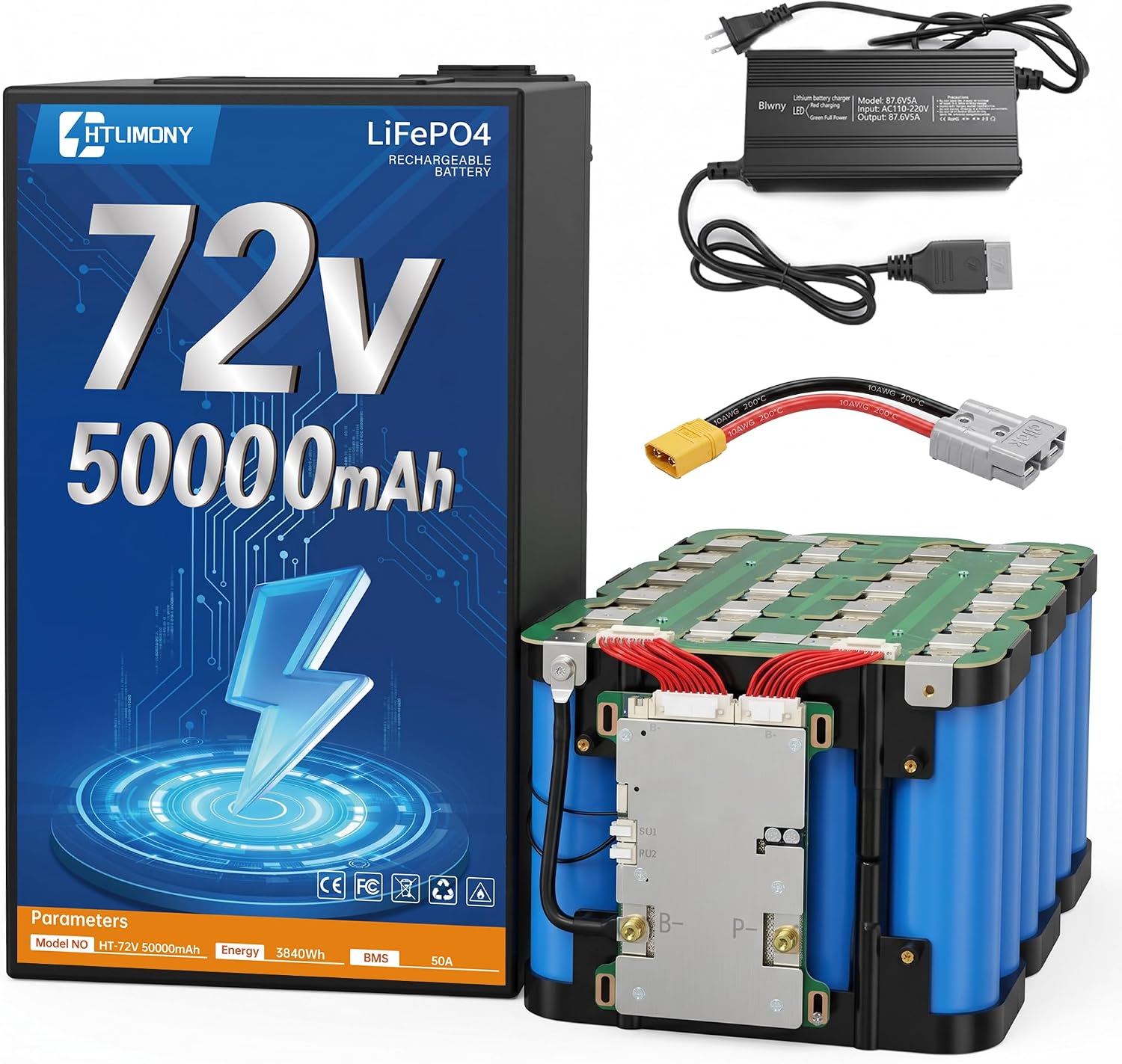 72V LiFePO4 Battery Chargers