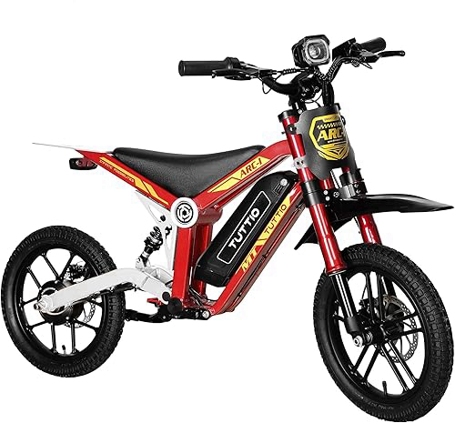 Tuttio ARC-I 36V Electric Dirt Bike for Kids 5-8, 750W Electric Motorcycle for Kids, 22MPH, Up to 25 Miles, 5-Speed Modes Mini Dirt Bike, 16