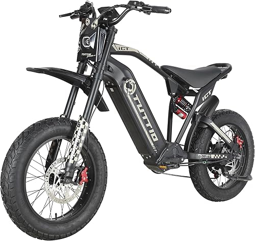 Tuttio ICT Electric-Dirt-Bike for Adults-Teens, Peak 4000W-43MPH-60V-25AH Electric-Motorcycle 20