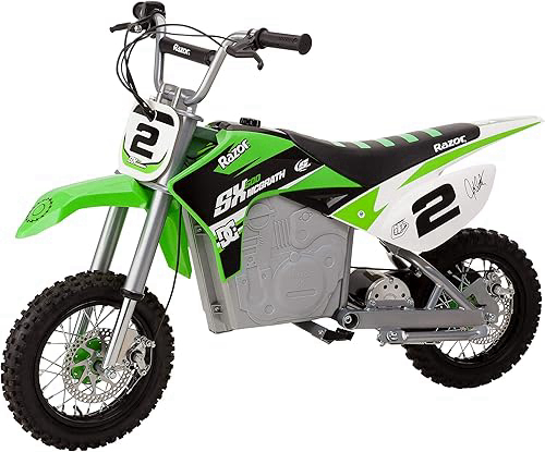 Razor Dirt Rocket SX500 McGrath Electric Motocross Bike for Kids Ages 14+ - 40 mins of Ride Time, For Riders up to 175 lbs