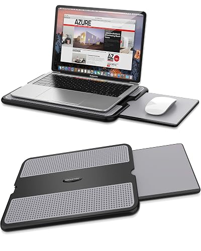 AboveTEK Portable Laptop Lap Desk w/Retractable Left/Right