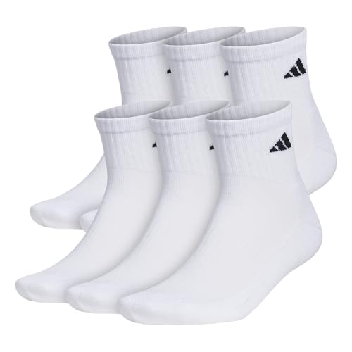 adidas Men's Athletic Cushioned 6-Pack Quarter