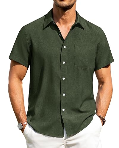 Alimens & Gentle Mens Linen Shirts Short