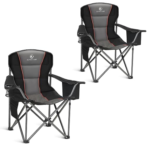 ALPHA CAMP Heavy Duty Camping Chair 500LBS