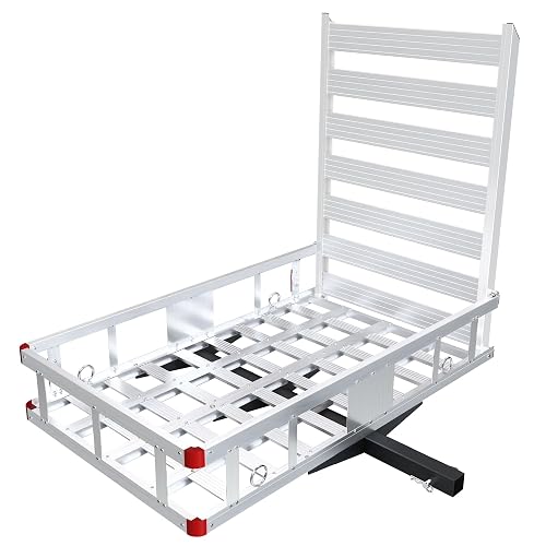 Aluminum Hitch Cargo Carrier with Ramp
