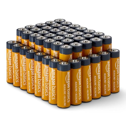 Amazon Basics 48-Pack AA Alkaline High-Performance Batteries