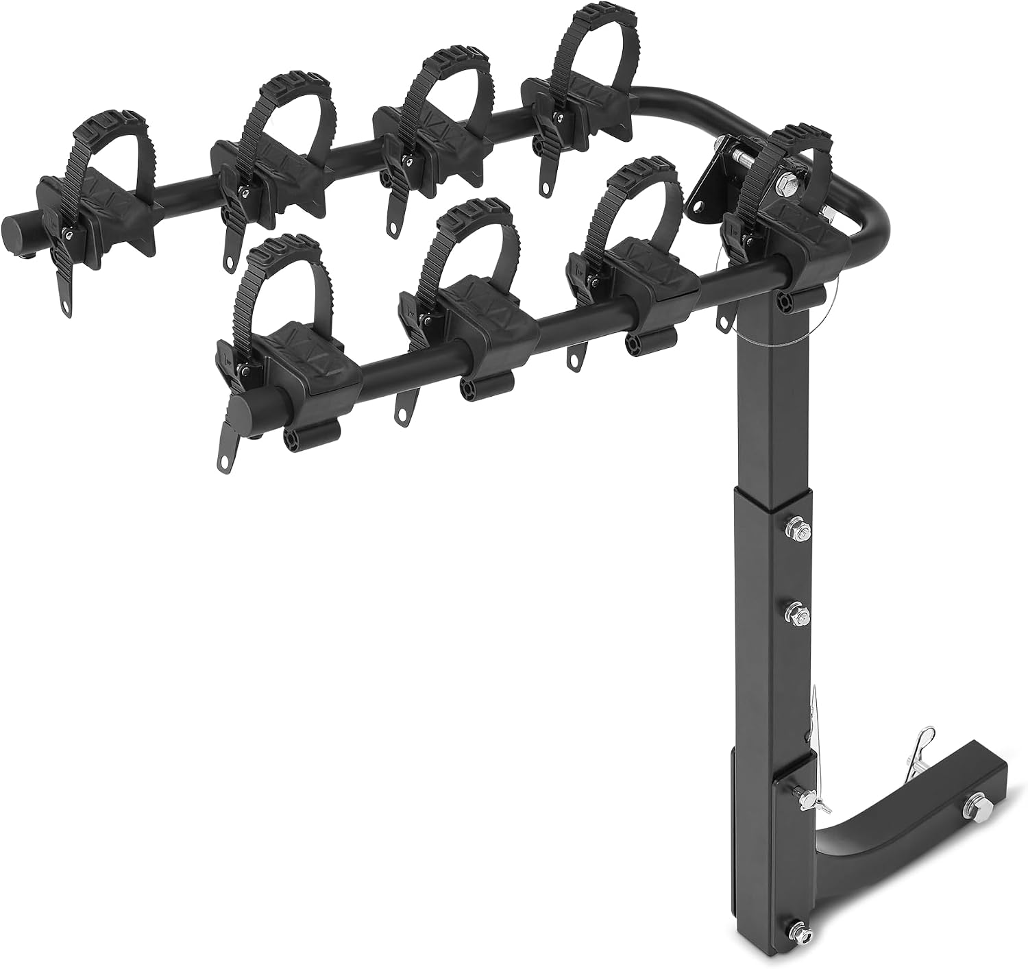 Amazon Basics 4-Bike Hitch Rack: Heavy-Duty 2" Carrier for SUVs & Trucks