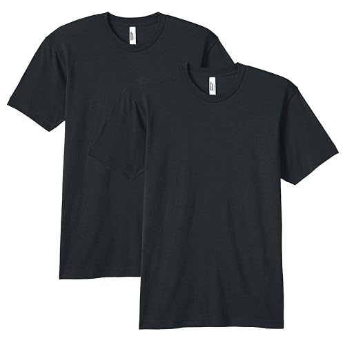 American Apparel Men's Tri-Blend Track T-Shirt 2-Pack