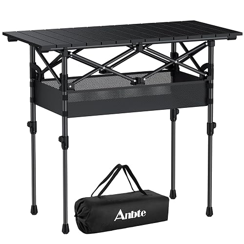Anbte 3ft Aluminum Roll Top Camping Table