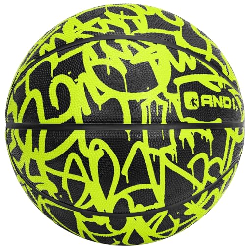 AND1 Fantom Classic Graffiti Rubber Basketball Size