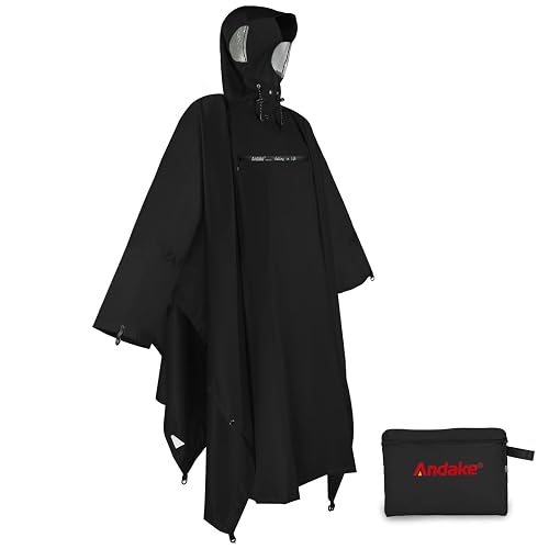 Andake Waterproof Rain Poncho Unisex