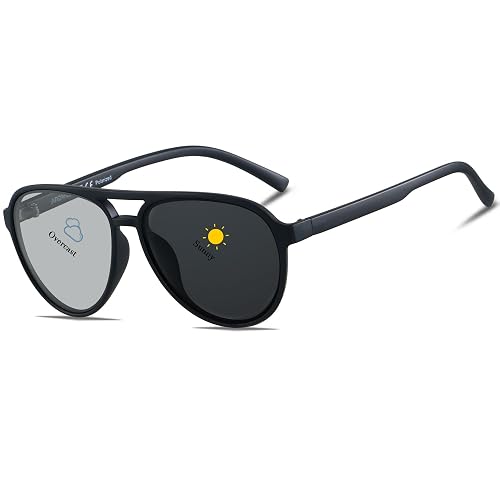 ANDWOOD Retro Polarized Aviator Sunglasses for Women