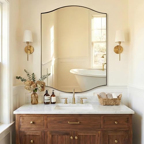 ANDY STAR Rectangle Scalloped Mirror