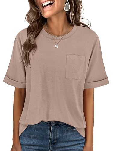 ANRABESS Women Oversized T Shirts Short Sleeve