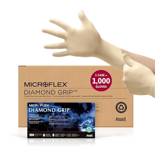 Ansell Microflex Diamond Grip MF-300 Disposable Latex