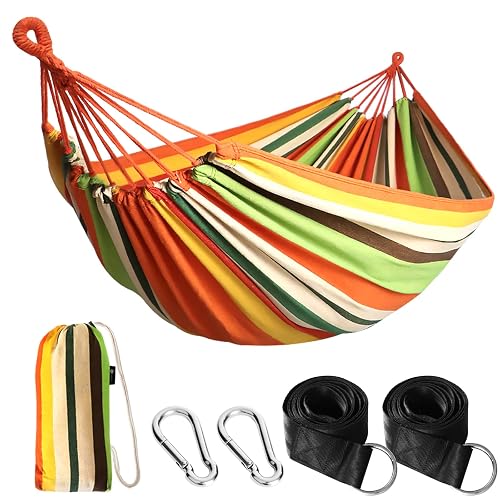 ANYOO Cotton Hammock Portable Camping Hammocks for