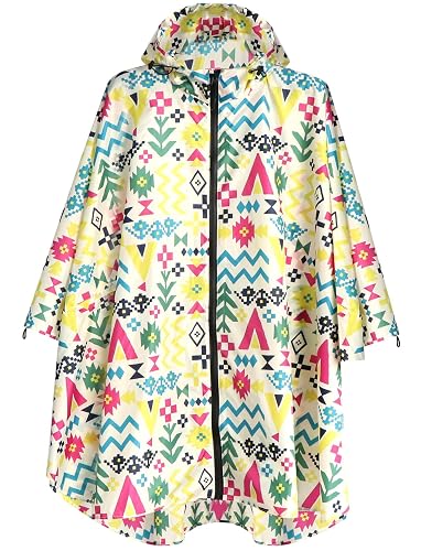 ANYOO Waterproof Rain Poncho Lightweight Reusable Hiking