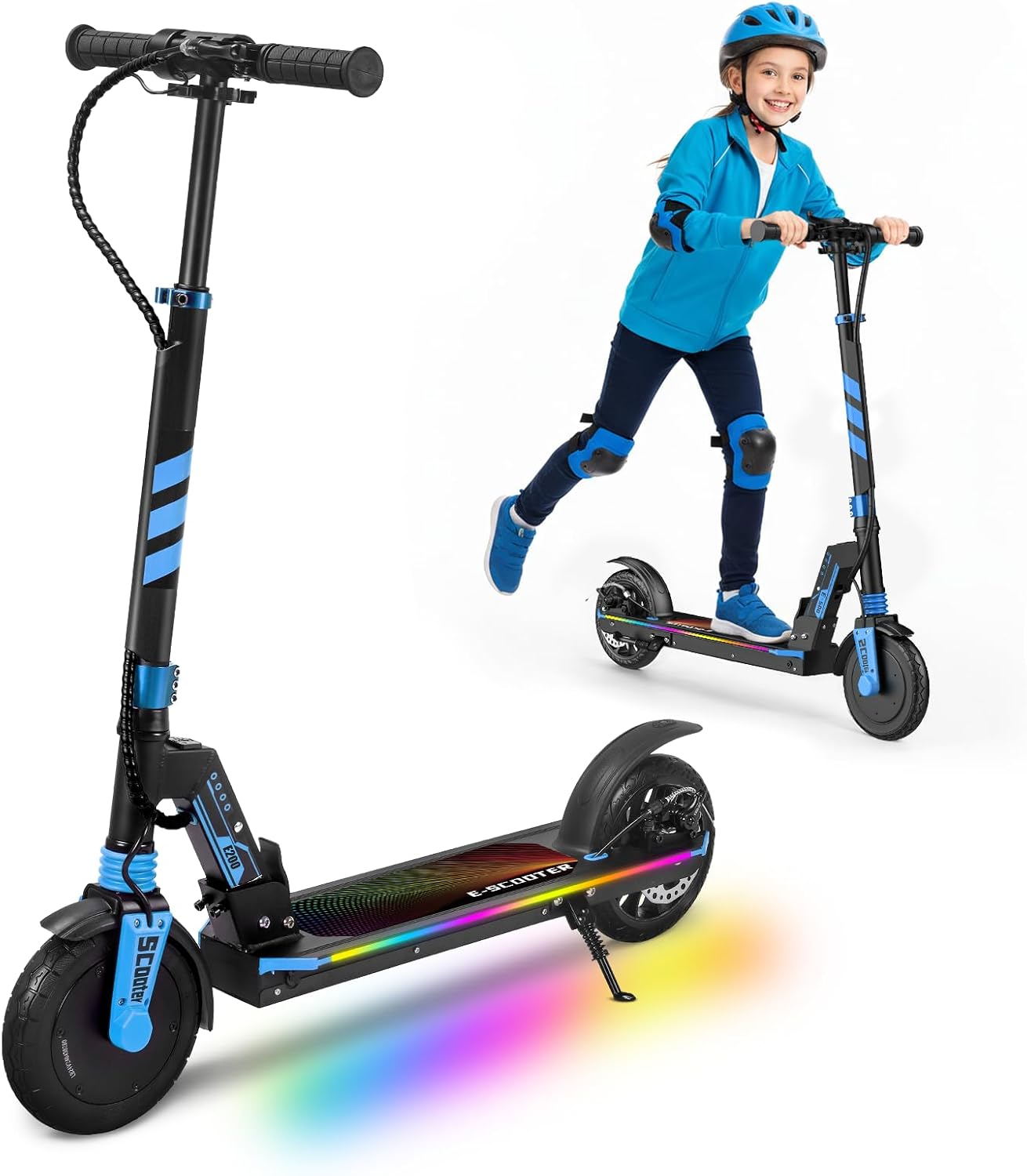 Aolorozo Kids Electric Foldable All-Terrain Adjustable