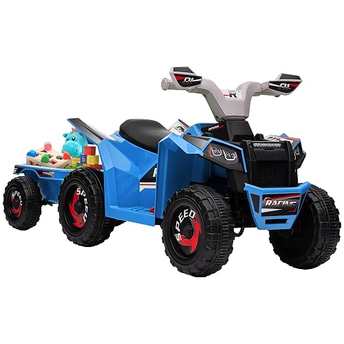 Aosom Kids ATV Quad Car with Back