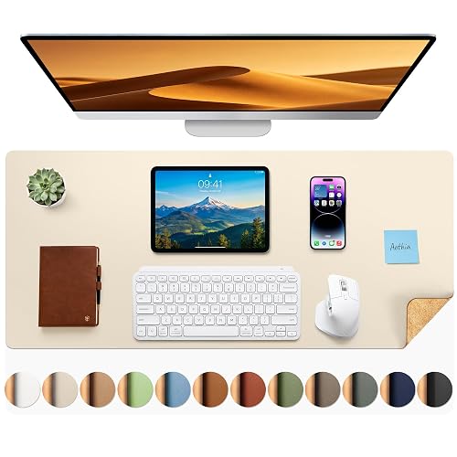 Aothia Dual-Sided Desk Mat - Leather &