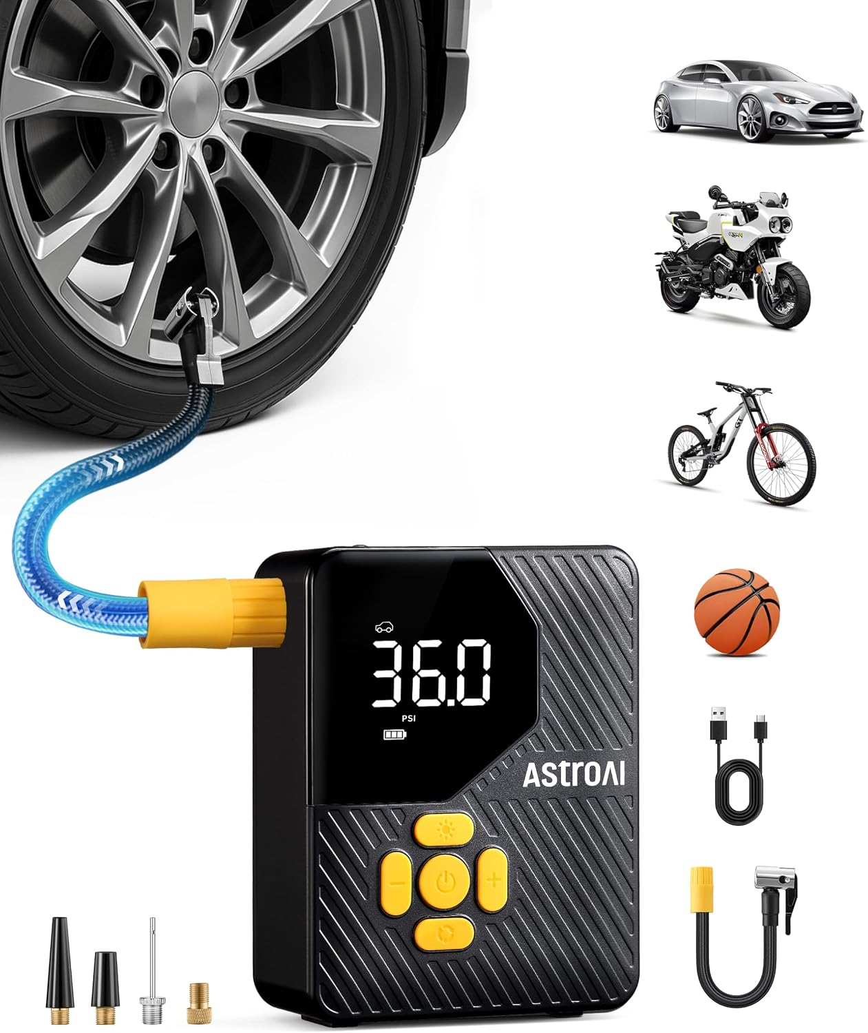 AstroAI 150 PSI Tire Inflator Portable