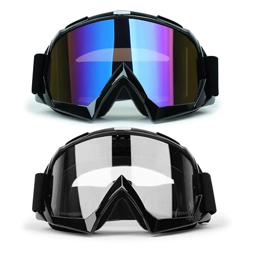 ATV Dirt Bike 2-Pack Motorcycle Motocross Goggles