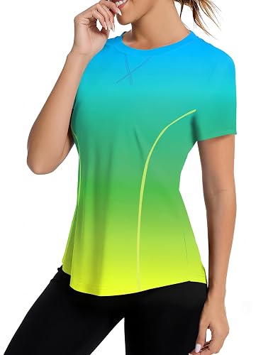 Avoogue Women's Short Sleeve Workout Tops Quick