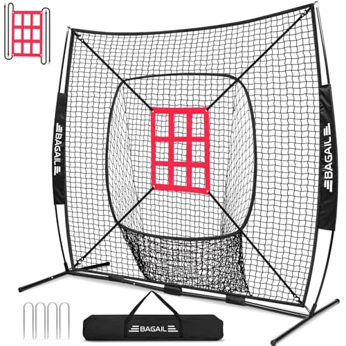 BAGAIL 7x7 ft Baseball Softball Practice Net