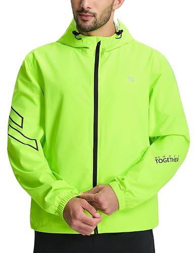 baleaf Men's Cycling Rain Jackets Waterproof Windbreaker