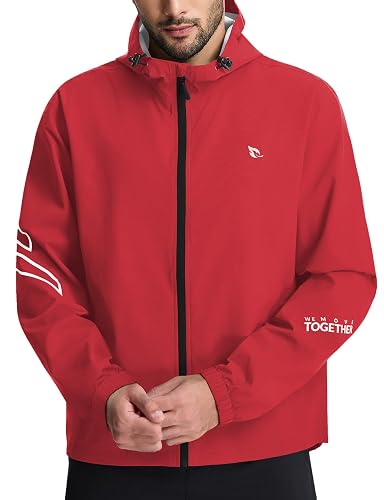 baleaf Men's Cycling Rain Jackets Waterproof Windbreaker