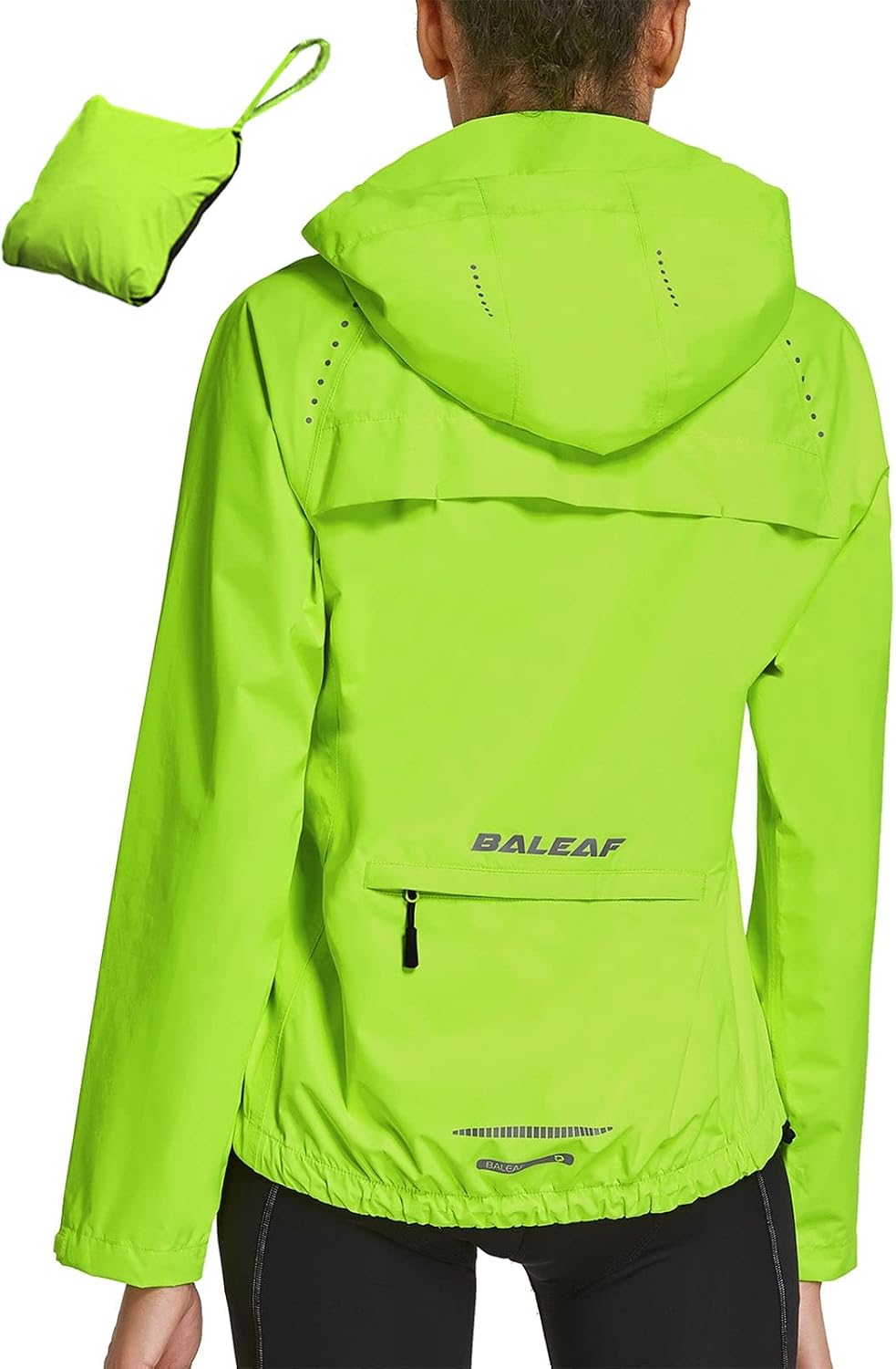 BALEAF Womens Rain Jacket Waterproof Reflective
