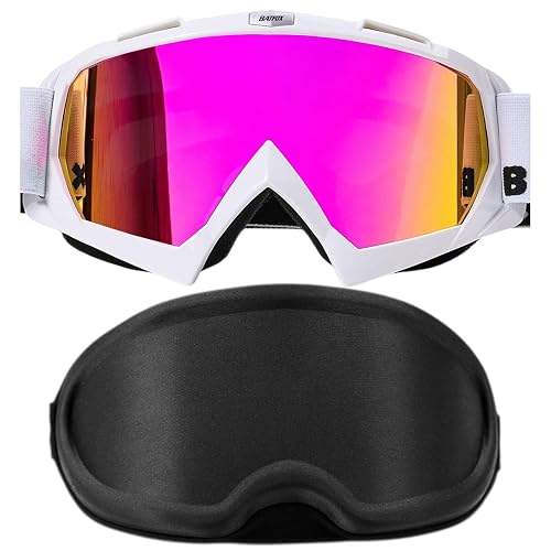 BATFOX Dirt Bike Goggles with Case -