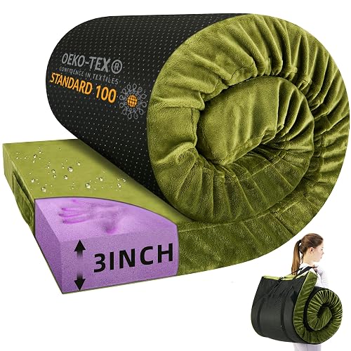 BDEUS Memory Foam Camping Mattress Pad 3inch