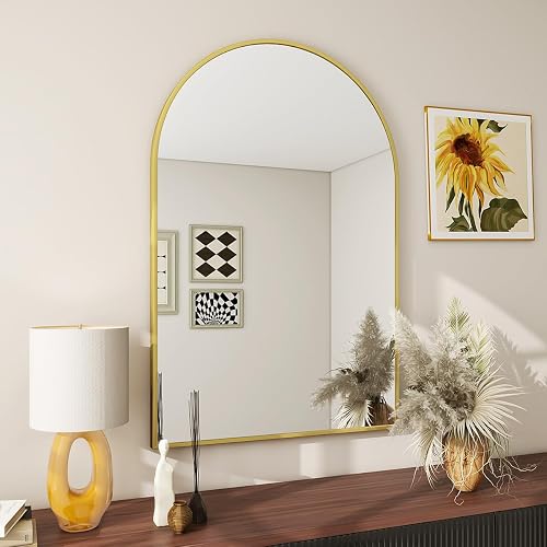 BEAUTYPEAK 20"x30" Arch Bathroom Mirror